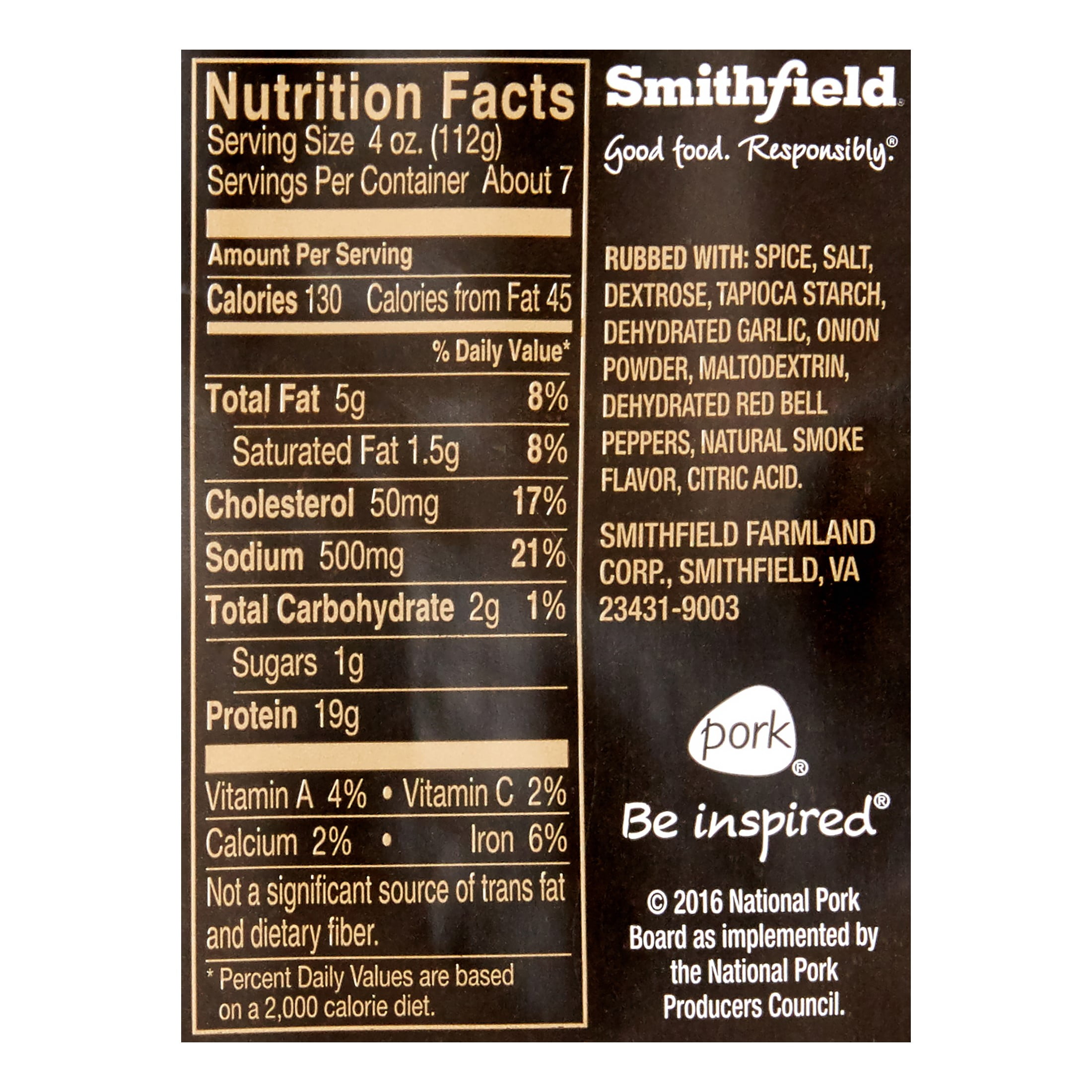 Smithfield Marinated Roasted Garlic Herb Fresh Pork Loin Filet 27 2 Oz Walmart Com Walmart Com