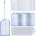TRAHOOClear Cruise Luggage Tags with Loops Heavy Duty PVC Tag