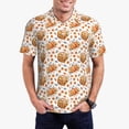thumbnail image 1 of Fotbe Autumn Harvest Baskets Camiseta Polo de Golf para Hombre con Estampado – Camisa Deportiva Transpirable con Cuello Abotonado-XX-Large, 1 of 6