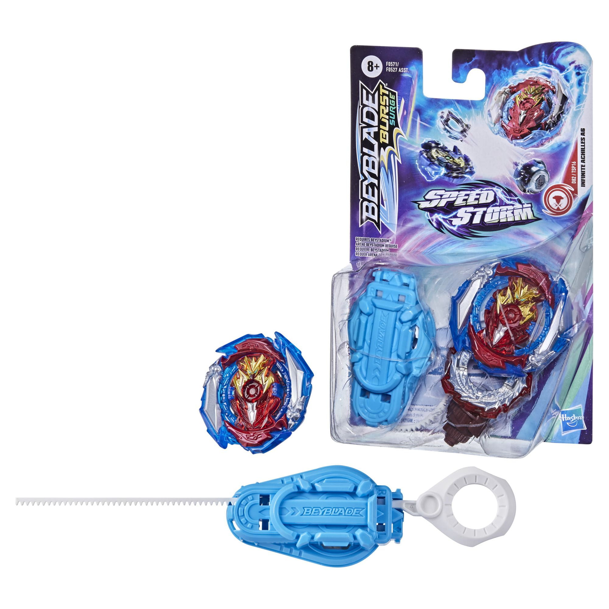 Beyblade Burst Surge Speedstorm Kit Inicial – Top Jet Wyvron W6 Tipo Defensa Con Lanzador (F0572ES0)