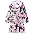 thumbnail image 1 of Up Past 8 Girls' Bathrobe Fuzzy Hooded Robe Sleepwear, 1 of 1
