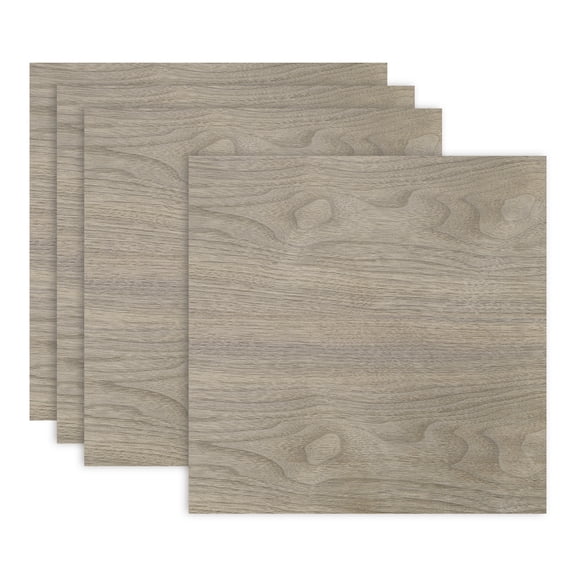 Uxcell 4PCS Walnut Plywood Sheets, 16 x 16 x 1/8 Inch Unfinished Wood Board