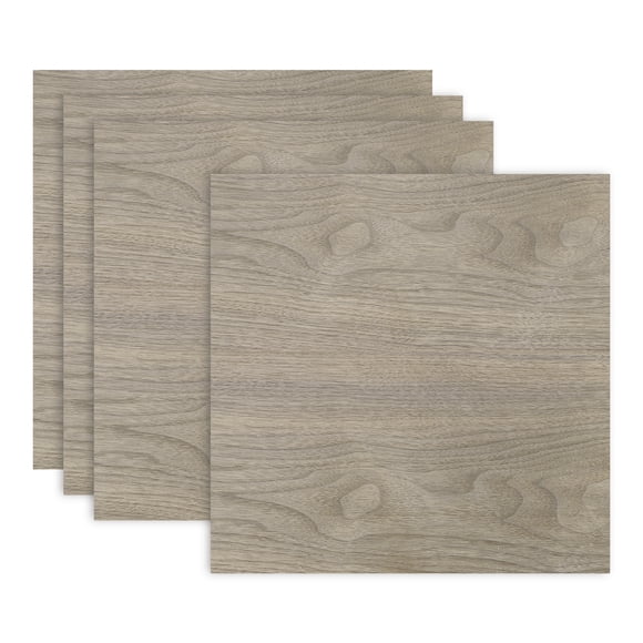 Uxcell 4PCS Walnut Plywood Sheets, 16 x 16 x 1/8 Inch Unfinished Wood Board