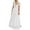 White, variant on Dihao Dresses for Women Plus Size Women'S V Neck Short Sleeve Floral Lace Wedding Dress Bridesmaid Cocktail Party Maxi Dress