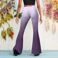 thumbnail image 6 of Gradient Flare Pants Elastic Waist Wide Leg Pants for Women Stretchy and Soft, 6 of 6