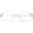 Clear, variant on The Half Frame Reading Glasses, Unisex Half Rim Readers, Half Moon Cheaters