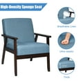 thumbnail image 4 of Giantex  Accent Chair, Mid-Century Modern Arm  Chair for Living Room, Bedroom, Blue, 4 of 8