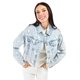 thumbnail image 5 of Chamarra de mezclilla Roman Fashion bordada estrellas juvenil 6681 Mezclilla light azul G, 5 of 6