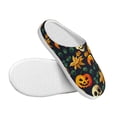 thumbnail image 3 of KLL Halloween Skull Pattern Adult Unisex Cozy Slippers,Fuzzy Slip-on Slippers TPR Sole Slippers Comfort Plush Home Footwear for Indoor & Outdoor-11, 3 of 7