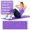 Purple, variant on 68.11 inch TPE Yoga Mat Fitness & Exercise Mats Large Size 68.11"L x 22.83"W Non-Slip Anti-Tear For Women Men,Blue