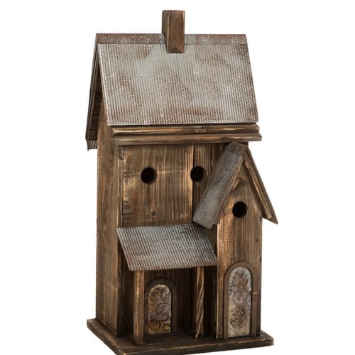 Glitzhome Wood 24 in x 11 in x 10 in Birdhouse by