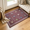 thumbnail image 2 of TURCURNO 2x3 Vintage Red Small Area Rugs, Boho Distressed Low Pile Non-Slip Washable Indoor Carpet for Entrance Bedroom Bathroom, 2 of 11