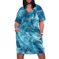 thumbnail image 2 of Ocean is shaking-vestido holgado con bolsillos para mujer elegante vestido de verano para boda, 2 of 7