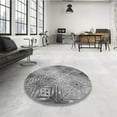 thumbnail image 4 of Ahgly Company Machine Washable Indoor Square Transitional Smokey Gray Area Rugs, 6' Square, 4 of 7