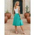 thumbnail image 5 of Women's Mesh Midi Skirt - Flared Hem, Lightweight & Elegant for Daily/Party, 5 of 6