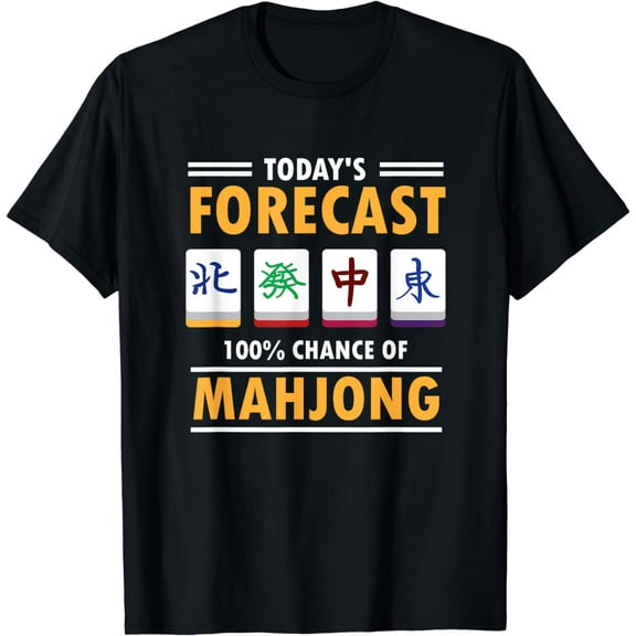 Mah Jong Forecast 100% Chance Of Mahjong T-Shirt