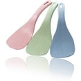 thumbnail image 1 of 3 Pcs Rice Paddle, Non Stick Rice Spoon Rice Spatula, Premium Rice Cooker Rice Scoop Serving Spoons For Home Kitchen Tools (Pink, Green, Blue), 1 of 6