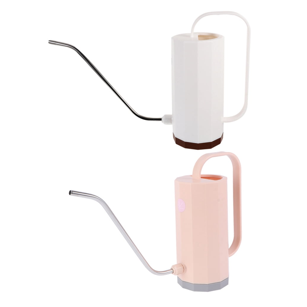 SEWCHICS Indoor Flower Watering Can Simple and Modern Plastic 2Pcs White