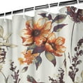 thumbnail image 3 of Autumn Fall Farmhouse Botanical Leaf Shower Curtain,Reusable Show Curtain with Hooks Basic Polyester Fabric Curtains for Halloween Thansgiving Christmas Hotel Dorm, 3 of 5
