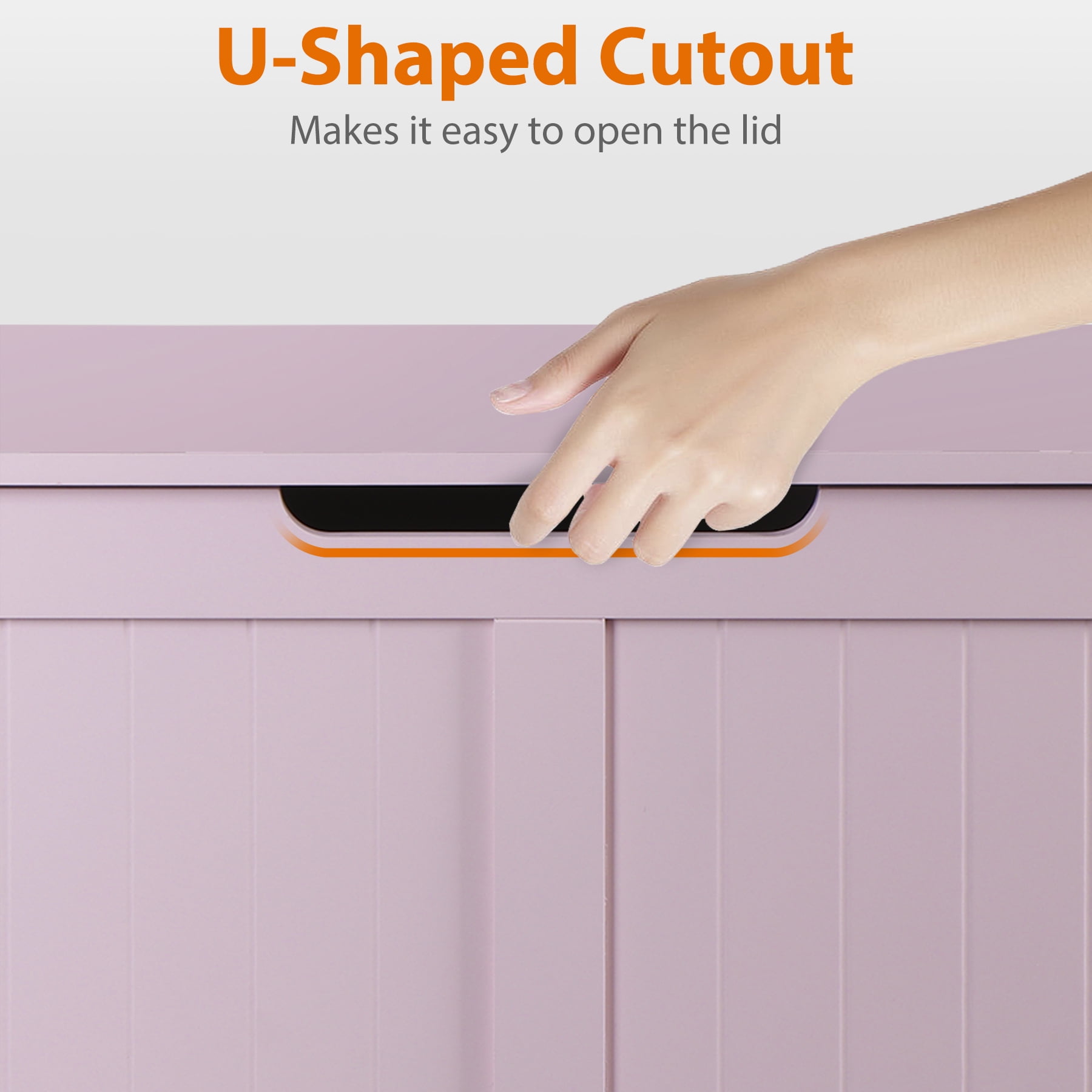 ZenSports 39''L Wooden Storage Chest Bench Box W/Safety Hinged Lid for Entryway, Bedroom Pink
