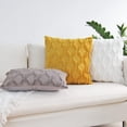 thumbnail image 2 of Dinheiro JOJUSIS Fundas de Almohada Decorativas de Terciopelo de Lana Corta de Felpa Fundas de cojín de Estilo Lujo Fundas de Almohada de Piel sintética para sofá Dormitorio Paquete de 2 18 x 18, 2 of 7