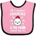 thumbnail image 3 of Inktastic If It Involves Chickens & The Farm Count me in Boys or Girls Baby Bib, 3 of 4