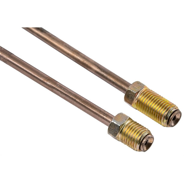 JEGS 635827 NiCopp Brake Line Line 3/16 in. x 72 in. Black Steel Fittings 3/16