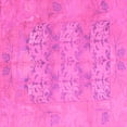 thumbnail image 1 of Ahgly Company Indoor Square Oriental Pink Traditional Area Rugs, 7' Square, 1 of 4