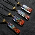 thumbnail image 2 of Collar, colgante unisex de 7 chakras, collar con colgante, collar unisex, collar con colgante elaborado con cuidado, 2 of 6