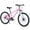 Pink, variant on 24 Inch Mountain Bike for Kids 9-12 Years, Steel Frame Kids Bike with Dual Disc Brakes, 24" Youth Bicycle with Suspension Fork