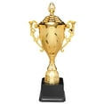 thumbnail image 3 of Trofeo Plástico Dorado Con Tapa Copa Dorada 8 5 Pulgadas Deportivo para Carreras Juegos, 3 of 5
