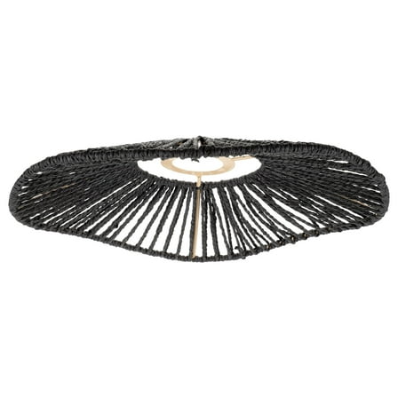 BESTOYARD Hanging Lamp Shades Black Paper Rope 1Pcs For Wedding Decor