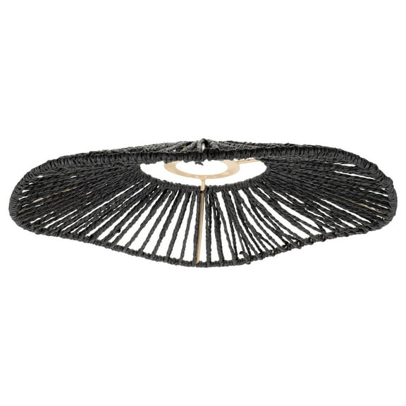 BESTOYARD Hanging Lamp Shades Black Paper Rope 1Pcs For Wedding Decor
