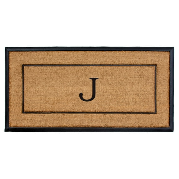 The General Monogram Doormat, 24" x 48", Letter J