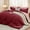 Burgundy/Rose Gold, variant on 7-Piece Queen Size Beige Comforter Set, Soft All Season Bedding with Comforter, Sheets, Pillowcases & Shams