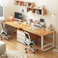 thumbnail image 1 of Student Simplicity Office Desk Modern Double Person Household Combination Office Desk Write Desktop Escritorios Furniture QF50OD My Lux Decor Round, 1 of 9