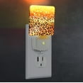 thumbnail image 4 of WIRESTER Plug-in Led Wall Night Light Shade Night Light - Gold Glitter Sparkle With Black Yellow Glitter Leopard, 4 of 6