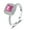 Pink, variant on Moissanite Engagement Ring 1ct Princess Cut D Color VVS1 S925 Sterling Silver Diamond Ring for Women Moissanite Wedding Rings for Women with Certificate