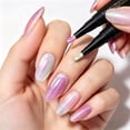 thumbnail image 2 of Cat Eye Gel Nail Polish Pen Set 6 Colors, Water Based Shine Shimmer Quick Dry Nail Art Pens, No UV Lamp Needed, Easy Control Brush Tip for DIY Manicure, Nail Polish Kit Beginner Friendly (B), 2 of 9