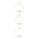 thumbnail image 3 of sweethay Tobilleras con cuentas ajustables en forma de estrella de oro y plata, joyería para pies, accesorios de moda de estilo Simple, Type1 NO1, 3 of 6
