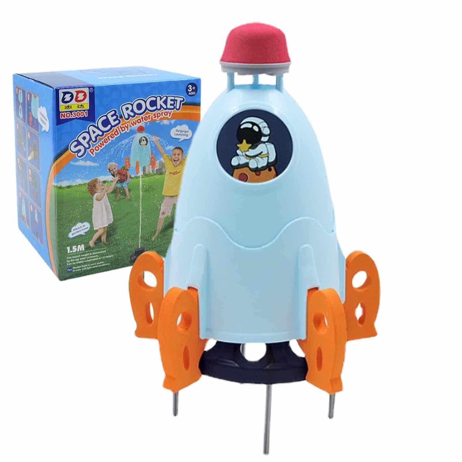Outdoor Sprinkler Toys Water Sprinkler Toy Shaped Rocket Summer