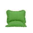 thumbnail image 1 of The Great American Store Premium Collections 2PC Ruffle Pillowshams (12 x 24, Sage) 1800 Series Microfiber Wrinkle & Stain Resistant, 1 of 5
