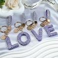 thumbnail image 5 of Inadays Initial Letter Keychain Gift for Women Girls Bling Sparkly Cute Backpack Car Key Accessories Lanyard, 5 of 6