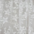 thumbnail image 4 of Cortinas transparentes de encaje floral - Cortinas cortas de gasa con bolsillo para barra para dormitorio y cocina, 42 x 18 pulgadas, 4 of 7