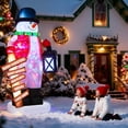 thumbnail image 4 of Muñeco de Nieve Inflable Navideño LUNSY de 2.4 m con Luces LED de Colores, 4 of 9