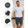 thumbnail image 3 of EA'S SECRET Mens Pajama Shorts Bamboo Rayon Sleep Shorts Soft Comfy Bottoms Lounge Pants with Pockets 2 Pack(Navy&Dark Grey,M）, 3 of 8
