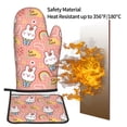 thumbnail image 5 of Vsdgher Rabbit So Cute Oven Mitts and Pot Holders 2 pcs Set,High Heat Resistant Kitchen Oven Glove for Baking and Cooking, 5 of 7