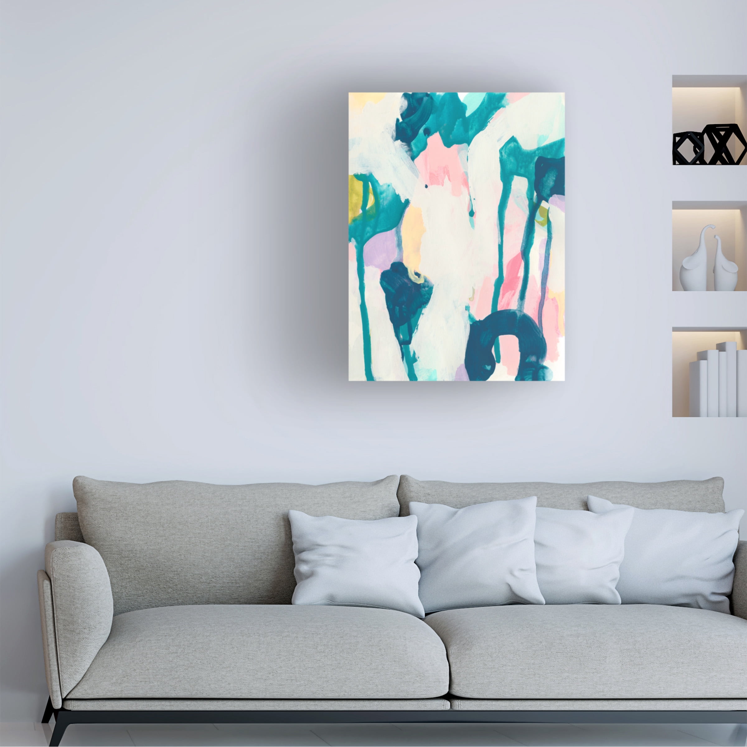 June Erica Vess 'Bright Vibe II' Canvas Art