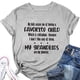 thumbnail image 3 of Mujeres alfabeto camisa mis niños me acusan de tener un niño favorito carta impresión mujeres cuello redondo manga corta Camiseta top, 3 of 5
