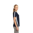 thumbnail image 3 of Sport-Tek Ladies Colorblock PosiCharge Competitor Tee-XS (True Navy/ White), 3 of 6
